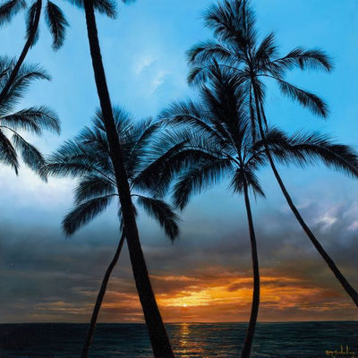 Ron balaban, sunset in the palm trees Default Title
