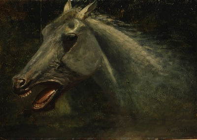 Albert Bierstadt, A Wild Stallion Default Title