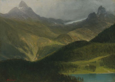 Albert Bierstadt, Mountain landscape Default Title