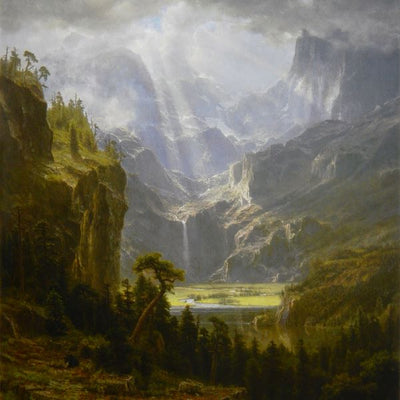 Albert Bierstadt, The Rocky Mountains, Lander's Peak painting Default Title