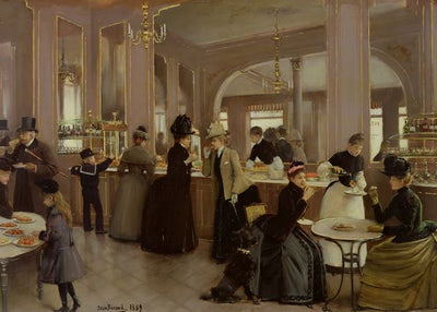 Jean Beraud, The Pastry Shop On The Champs Elysees Klopp Default Title