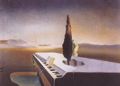 Necrophiliac Fountain Flowing from a Grand Piano, Salvador Dali Default Title