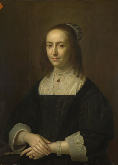 Dutch Portrait of a Lady with a Fan Default Title
