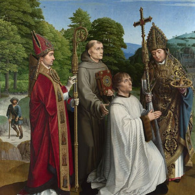 Gerard David, Canon Bernardijn Salviati and Three Saints Default Title