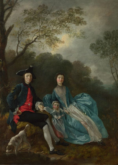 Thomas Gainsborough Portrait of the Artist with his Wife and Daughter Default Title