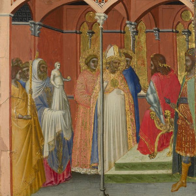 Pietro Lorenzetti, Saint Sabinus Before The Governor Of Tuscany Default Title