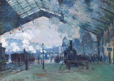 Claude Monet, Saint Lazare Station, Normandy Train, 1877 Default Title