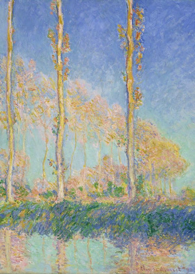 Claude Monet Three Trees Autumn Pink Effect 1891 Default Title