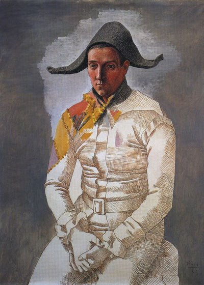 Pablo Picasso 1923 Arlequin assis (Le peintre Jacinto Salvado) Default Title