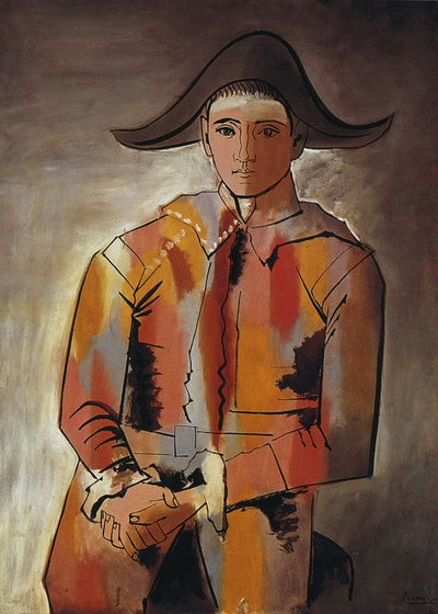 Pablo Picasso 1923 Arlequin les mains croises Default Title
