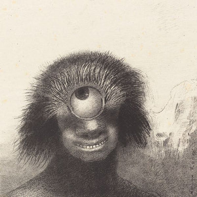Odilon Redon, The Deformed Polyp Floated on the Shores, a Sort of Smiling and Hideous Cyclops, 1883 Default Title