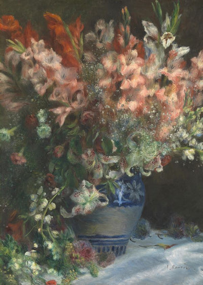 Pierre Auguste Renoir Gladioli in a Vase Default Title