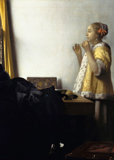 Jan Vermeer Van Delft Girl With A Pearl Necklace Default Title