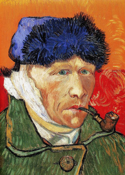 1889  Vincent Van Gogh Self Portrait With Bandaged Ear An Pipe Detail Default Title