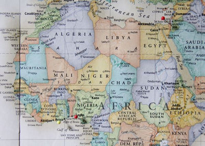Mape severna Afrika i drzave Default Title