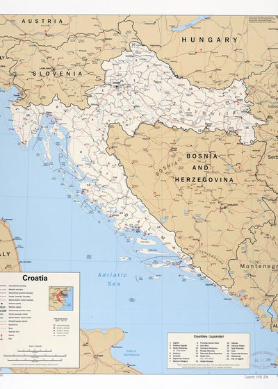 Mape Hrvatska politicka i administrativna Default Title
