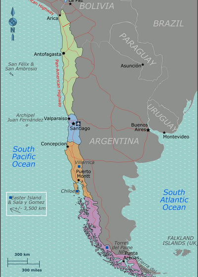 Mape Cile prikaz regiona Default Title