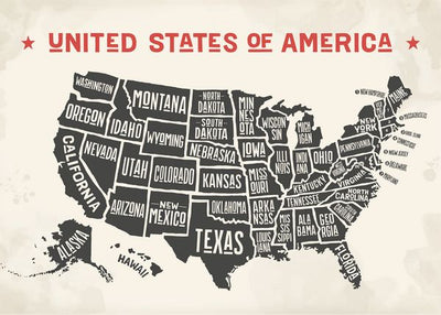Mape USA crvena slova Default Title