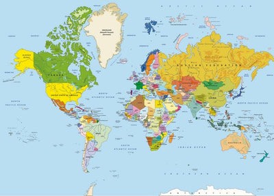 Mape sveta i velika vodena povrsina Default Title