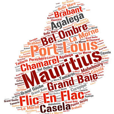 Mauricijus mapa Default Title
