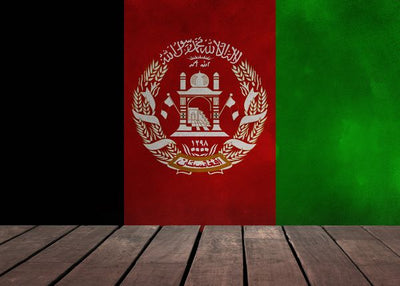 Zastava Avganistana i drvena podloga Default Title