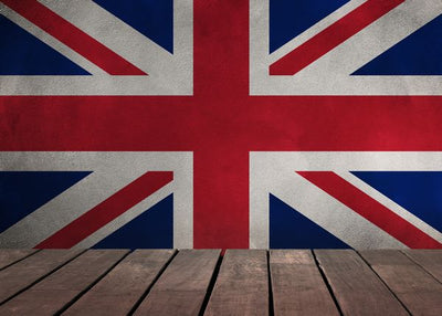 Zastava Velike Britanije i drvena podloga Default Title