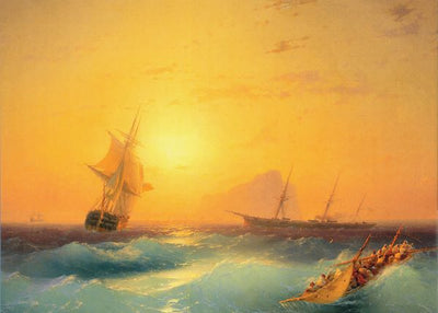 Ivan Aivazovsky, American ships at Gibraltar Default Title