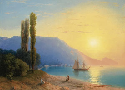 Ivan Aivazovsky, Sunset over Yalta Default Title