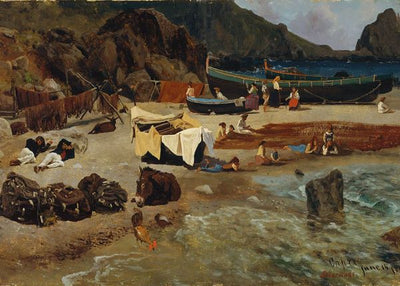 Albert Bierstadt, Fishing Boats at Capri Default Title