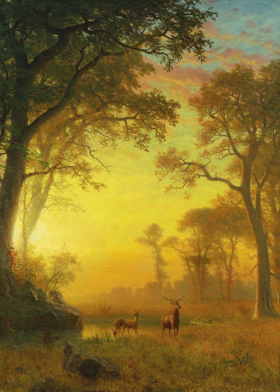 Albert Bierstadt Light in the Forest Default Title