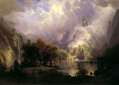 Albert Bierstadt, Rocky Mountain Landscape 1870 Default Title