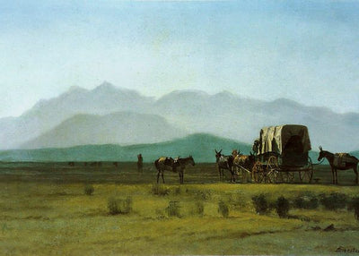 Albert Bierstadt, Surveyor's Wagon in the Rockies Default Title