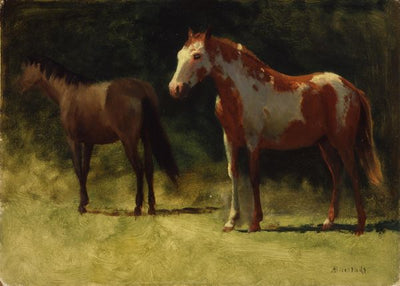 Albert Bierstadt, Two Horses Default Title