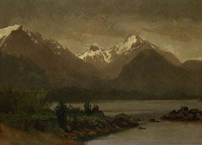 Albert Bierstadt, Untitled (mountains and ake) Default Title