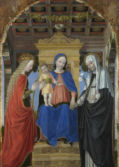 Ambrogio Bergognone The Virgin and Child with Saints Default Title
