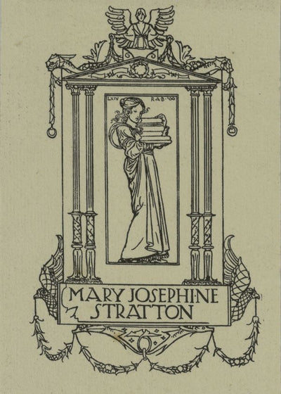Bell Robert Anning Ex Libris Mary Josephine Stratton Default Title