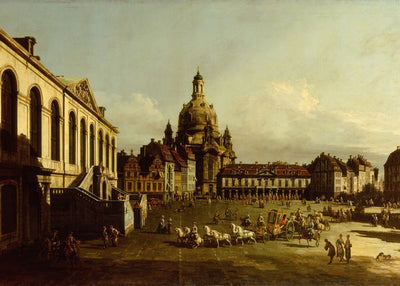 Bernardo Bellotto, View of Dresden, New Market of the European monastery Default Title