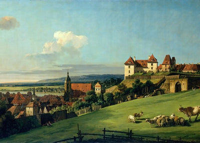 Bernardo Bellotto, View of Pirna from the Sonnenstein Castle Default Title