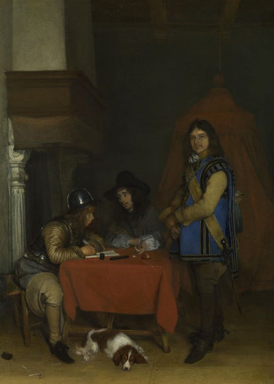 Gerard ter Borch An Officer dictating a Letter Default Title