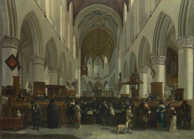 Gerrit Berckheyde, The Interior of the Grote Kerk, Haarlem Default Title