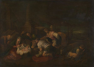 Jacopo Bassano, The Adoration of the Shepherds Default Title
