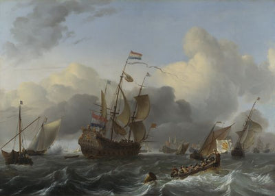 Ludolf Bakhuizen, The Eendracht and a Fleet of Dutch Men of war Default Title