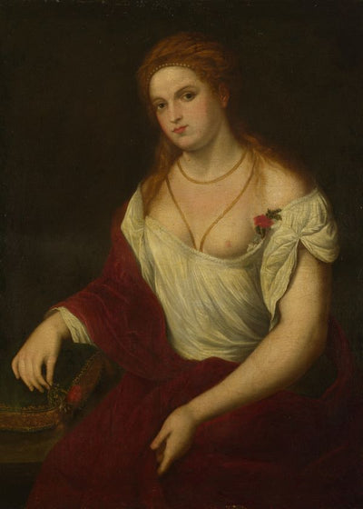 Paris Bordone Portrait of a Young Woman painting Default Title