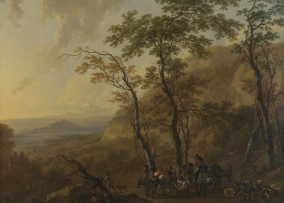 Nicolaes Berchem, Mountainous Landscape with Muleteers Default Title