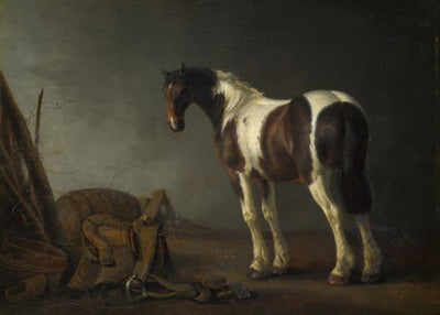 Abraham van Calraet, A Horse with a Saddle Beside it Default Title