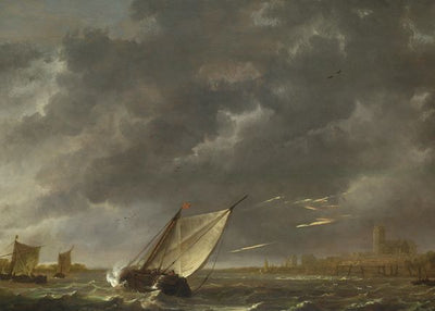 Aelbert Cuyp, The Maas at Dordrecht in a Storm Default Title