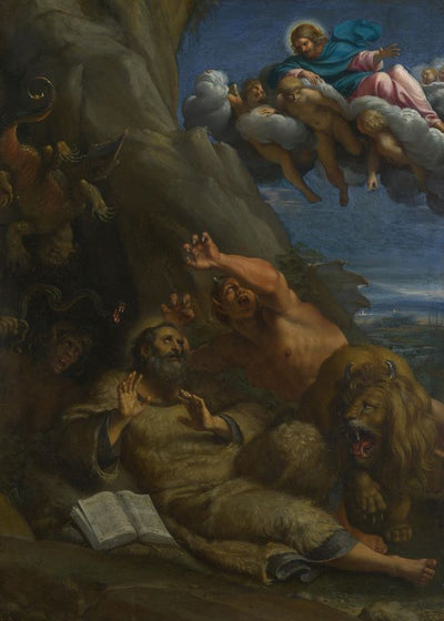 Annibale Carracci Christ appearing to Saint Anthony Abbot Default Title