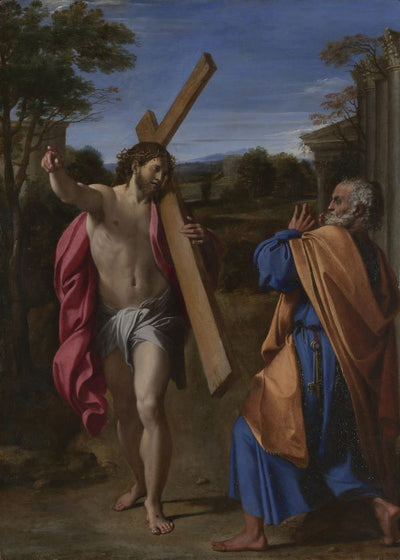 Annibale Carracci Christ appearing to Saint Peter on the Appian Way Default Title