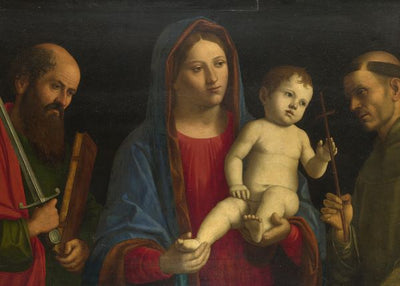 Giovanni Battista Cima da Conegliano, The Virgin and Child with Saint Paul and Saint Francis Default Title