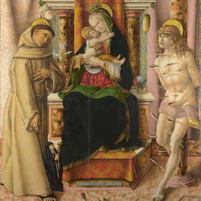 Carlo Crivelli, The Virgin and Child with Saints Francis and Sebastian Default Title